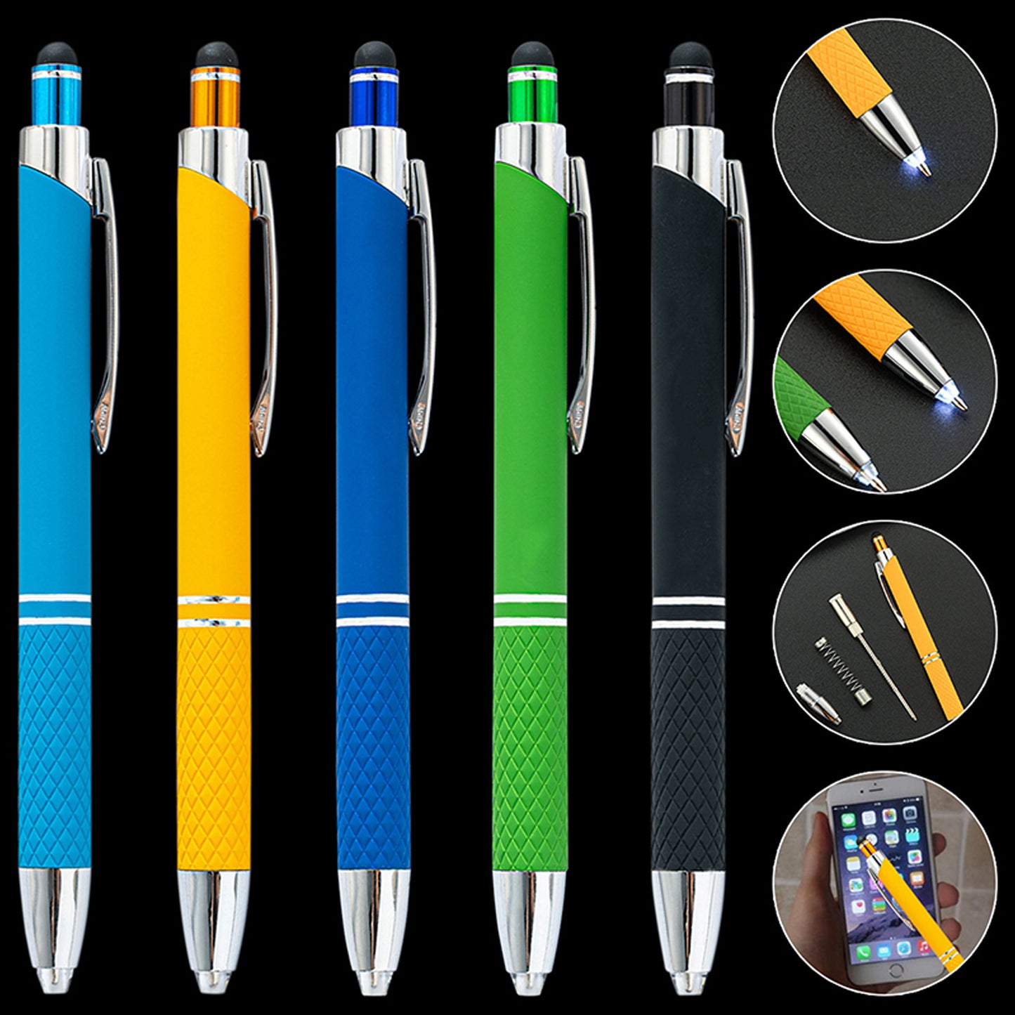 3 in 1 Touch Pen with LED Light EC-S1006